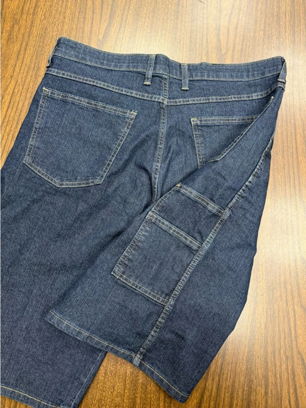 Dickies Men's Navy Flex Denim Carpenter Shorts Size 34 - Picture 12 of 12